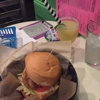 Fried Chickn and fried pickle sandwich 😋 at Tattooed Mom in Philadelphia