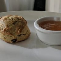 Vegan scone at Majlis Lobby Lounge - Rosewood in Abu Dhabi