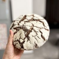 Tourte de seigle rye bread, vegan at Baguette & Co. in Yerevan