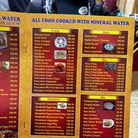 Menu  at Shankara Vegis in Agra