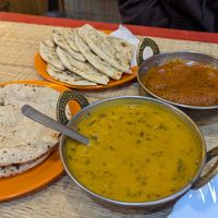 Dhal roti and veg kofta at Shankara Vegis in Agra