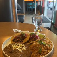 Vegan taco plate  at Tacoholics in Boquete