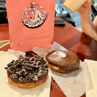 Old Dirty Bastard and Portland Cream  at DEN - Voodoo Doughnut - Concourse B in Denver