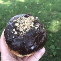 Vegan Ferrero Rocher Donut!!  at bloomer's in Burlington