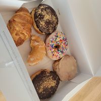 Cupcakes and croissant at bloomer's in Burlington