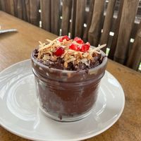 Chocolate pudim  at Anokhi Cafe in Jaipur