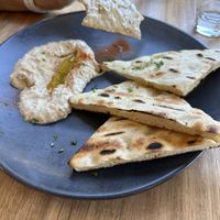 Grilled flatbread white bean, hummus, paprika   at Richardson's Bistro in Coles Bay