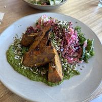 Cumin roasted pumpkin salad  at Richardson's Bistro in Coles Bay