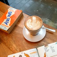 Pumpkin Spice latte at Full Circle Coffee in Ghent