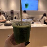 coconut water matcha   at The Matcha Tokyo - Newoman Shinjuku in Tokyo