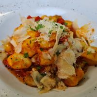 gnocchi with vegetables at Mezestoran Dvorište in Belgrade