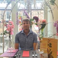 Flower booth at Giggling Squid in Harrogate