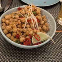 Chilli Chickpeas at Giggling Squid in Harrogate