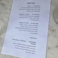 Italian dinner menu at Sadie Cooks Plants in Seattle