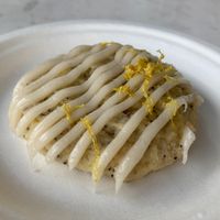 Lemon cookie at Italian night at Sadie Cooks Plants in Seattle