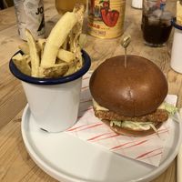 Crispy tofu burger   at Nooch Bar and Kitchen in Stirling