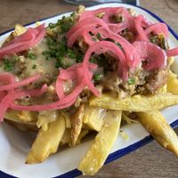 Loaded fries with haggis & peppercorn sauce   at Nooch Bar and Kitchen in Stirling