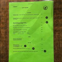 Carta Vegana  at Karpanta in Sevilla