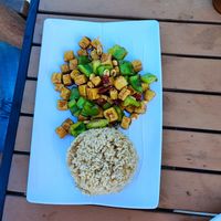 Kung Pao chicken at Vegan District Asian Eatery in Loma Linda