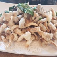 Crispy Oyster mushrooms at Vegan District Asian Eatery in Loma Linda