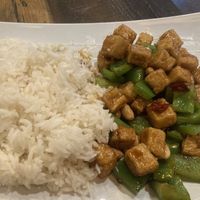 Kung pao tofu main dish   at Vegan District Asian Eatery in Loma Linda