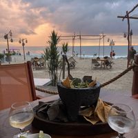 guac and tequila  at Daiquiri Dick's in Puerto Vallarta