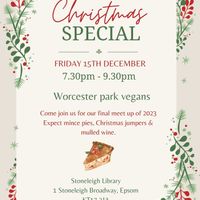 2023 Christmas Social at Worcester Park Vegans in Stoneleigh