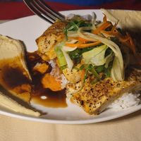 Cajun Seared Tofu at Hawaiiowan Cafe in Burlington