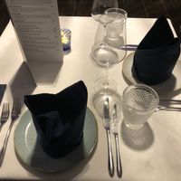 Set tables  at 8848 Restaurant in Aberdeen