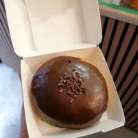 Chocolate doughnut at La Moderneta in Girona