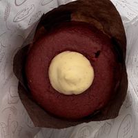 Red velvet muffin  at La Moderneta in Girona
