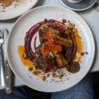 Bread with mushrooms at Tang in Dublin