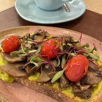 Avocado w/ mushrooms toast  at Nusa Café in Rio De Janeiro