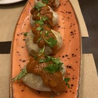 Papas arrugas con mojo picón   at Vega 10 in Sevilla