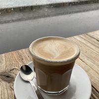 Magic Mushroom Coffee mit Hafermilch  at Reykjavik Röst in Reykjavik