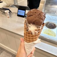 Vegan chocolate and caramel oreo   at Bright Ice in Tampa