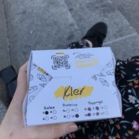 The different things they fill out on your custom box   at La Chilakleta Río Tiber in Mexico City