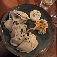 Piroggen mit Pilz-Kraut-Füllung  at Kuchnia in Hamburg