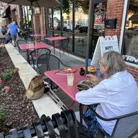 Enjoyed the quiet of the outdoor seating    at Dos Bandidos in Broken Arrow