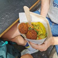 Hands down one of the best pita falafel I've ever had at Eat a Pitta - St Nicholas Market in Bristol