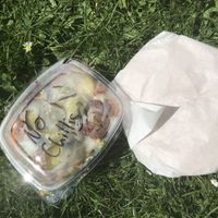 Falafel box and pitta at Eat a Pitta - St Nicholas Market in Bristol