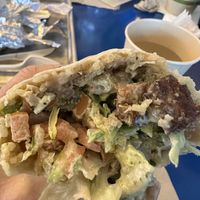 Hard to take a nice picture. Tasted good tho.   at Senor Sisig - Ferry Building in San Francisco