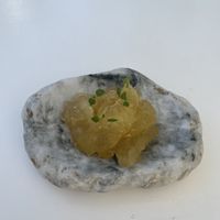 Spoon sweet pergamonto  at Panigyri Festival Food in Santorini