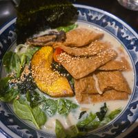 Creamy vegan ramen at Hinodeya - Union Square in San Francisco