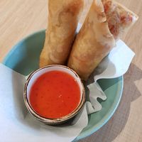 Rollitos thai at El Curry Verde in Hondarribia