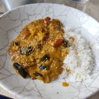 Arroz con curry at El Curry Verde in Hondarribia