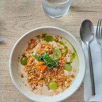 Ajo blanco at El Curry Verde in Hondarribia