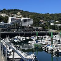 View looking towards restaurant   at El Curry Verde in Hondarribia