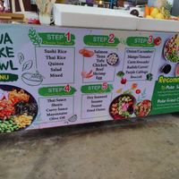 Menu at Hawa Poke Bowl - Food Stall in Koh Phangan