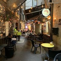 Funky atmosphere  at Laneway Dumplings and Momo in Sydney